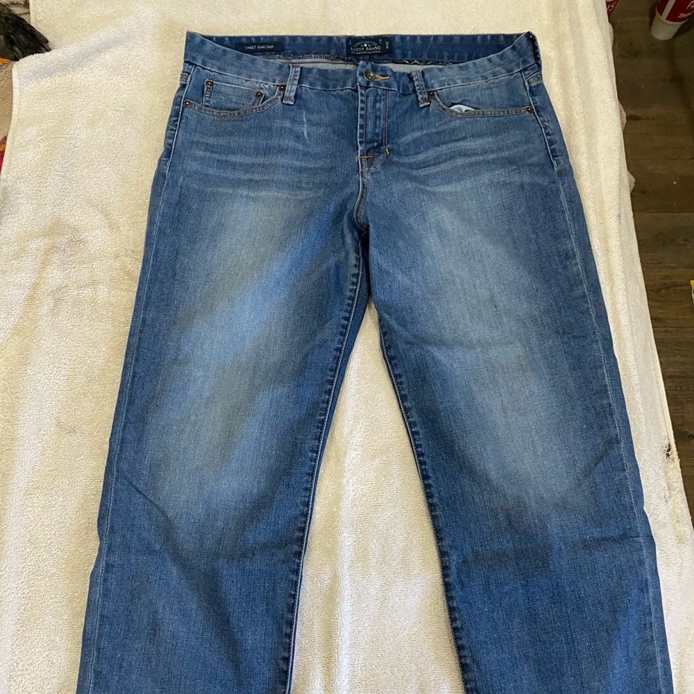 Lucky Brand Sweet Jean Crop Blue
